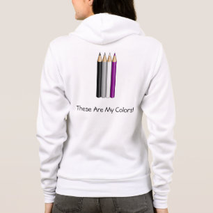 Sudadera Lápices de orgullo de asexualidad