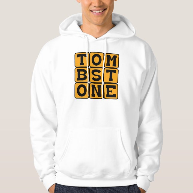 Sudadera Lápida, Marcado de Tumba (Anverso)