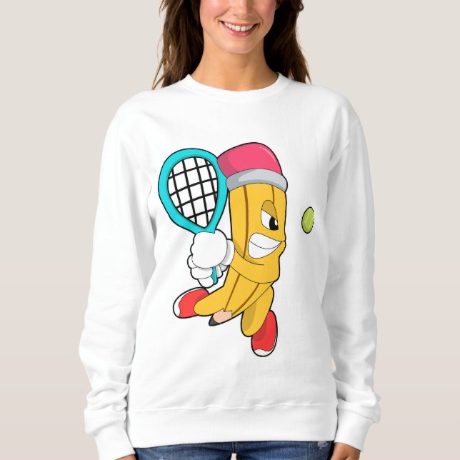 Sudadera Lápiz de tenis con raqueta de tenis (Anverso)
