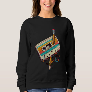 Sudadera Lápiz Rewind Cassette Old School Music Lover Part