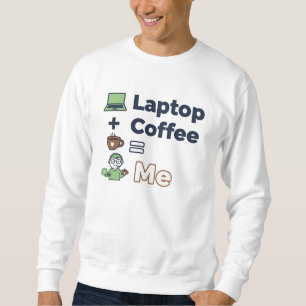 Sudadera Laptop + Café = Yo – Camiseta Divertida para Progr