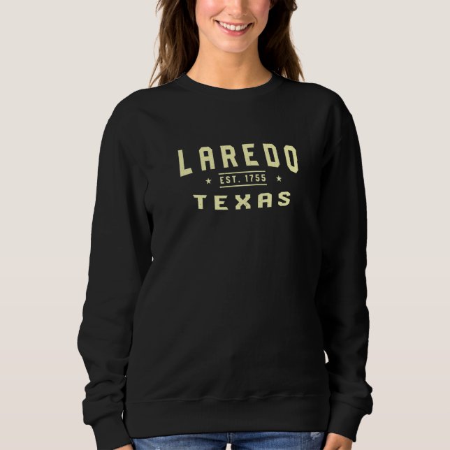 Sudadera Laredo Texas 1755 Tx American Gateway City Usa Res (Anverso)
