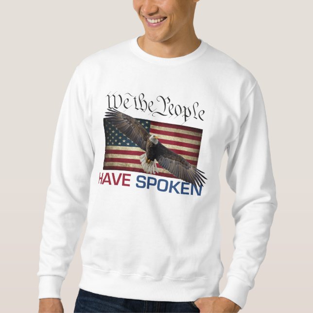 Sudadera larga de la manga del triunfo MAGA (Anverso)