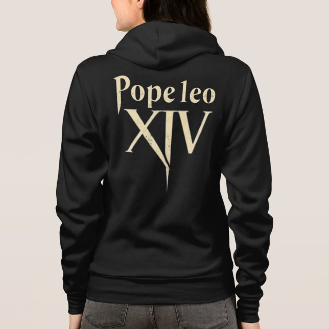 Sudadera Larga vida al Papa León XIV - Un nuevo amanecer pa (Reverso)