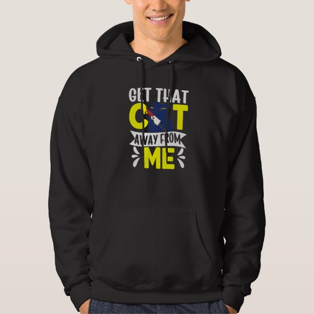 Sudadera Lárgate De Mí A Ese Gato De Perro Animal Que Dice (Anverso)