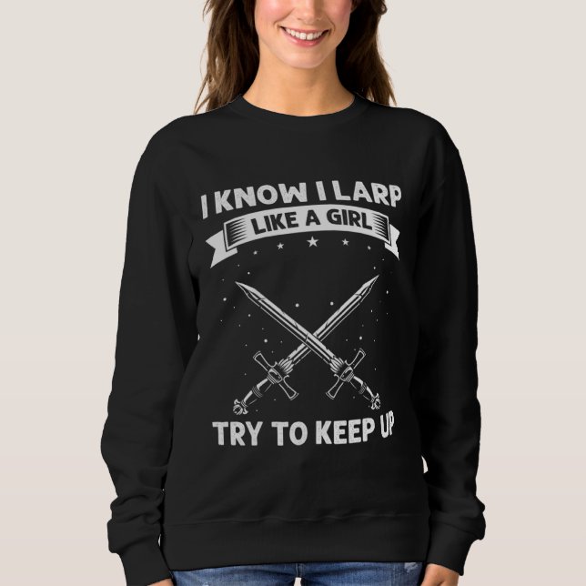 Sudadera Larper Quote for Larp and Fantasy Role Playing (Anverso)