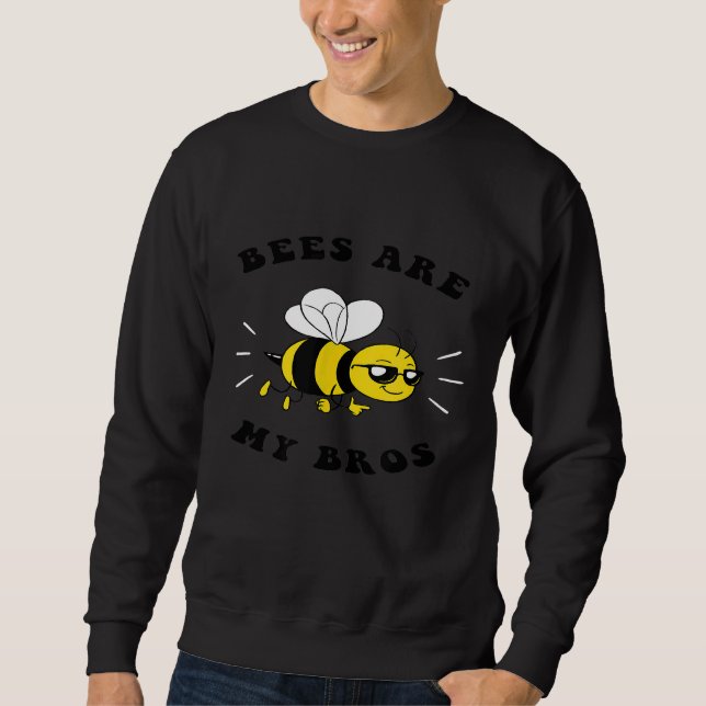 Sudadera Las abejas son mis hermanos, salven a las abejas a (Anverso)