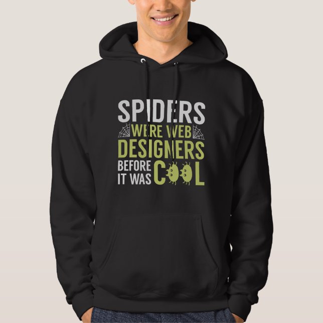 Sudadera Las arañas eran diseñadores web (Anverso)