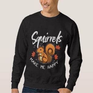 Sudadera Las ardillas me hacen feliz Animal del bosque Fan