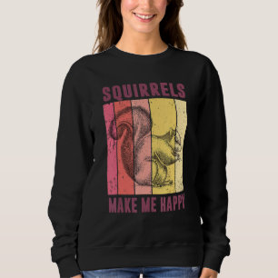 Sudadera Las ardillas me hacen feliz, divertido amante de l