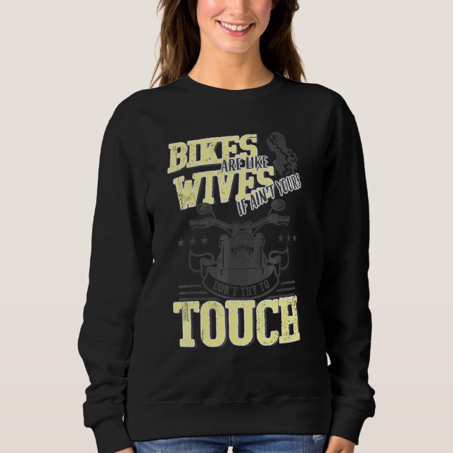 Sudadera Las Bicicletas Son Como Las Esposas Que No Tocan M (Anverso)