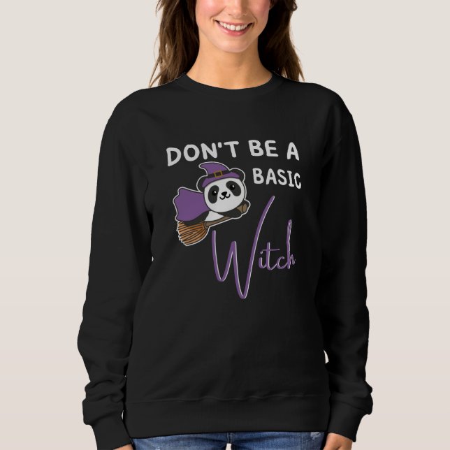 Sudadera Las brujas de Panda Halloween no son básicas (Anverso)
