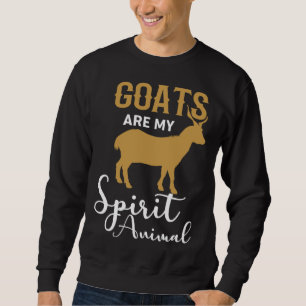 Sudadera Las cabras son mi animal espiritual  Cabra  Granje