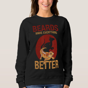 Sudadera Las Camas Hacen Todo Mejor Lizard Mascota Reptile