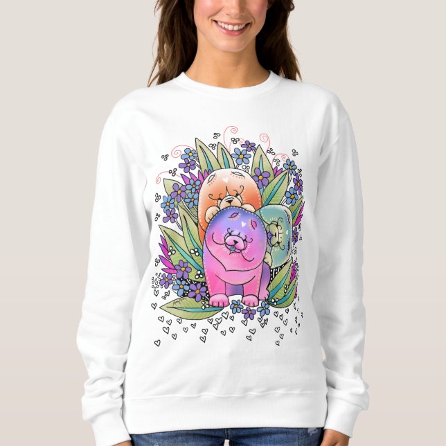 Sudadera Las camisas del perro chino de BINDI PLAYDATE (Anverso)