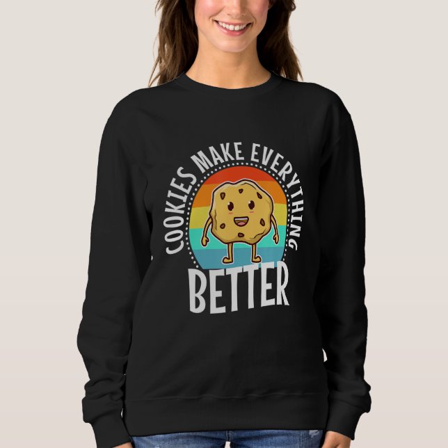 Sudadera Las cookies mejoran todo_1 (Anverso)