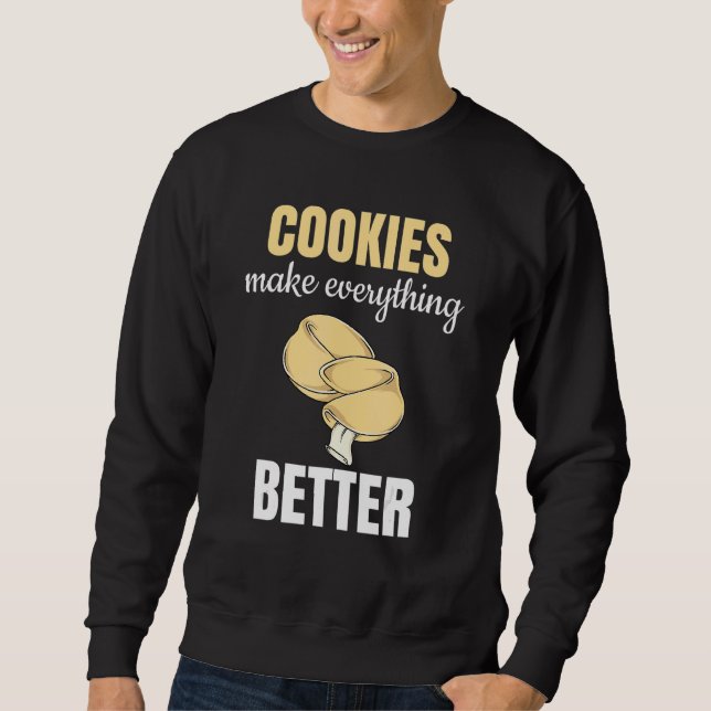 Sudadera Las Cookies Mejoran Todo Como Baker (Anverso)