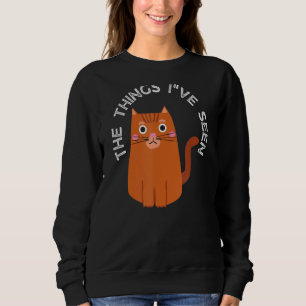 Sudadera Las cosas que he visto al gato