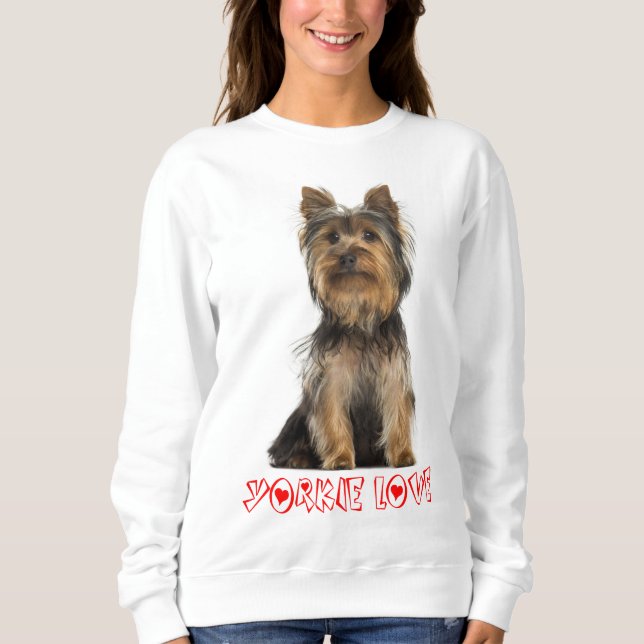 Sudadera Las damas de Perro de Yorkshire Terrier (Anverso)