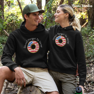 Sudadera Las elecciones divertidas no olvidan votar a oscur