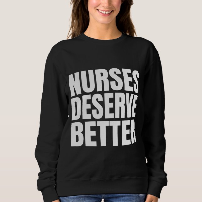 Sudadera Las enfermeras merecen algo mejor      (Anverso)