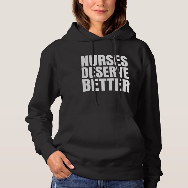 Sudadera Las enfermeras se merecen algo mejor (Anverso)
