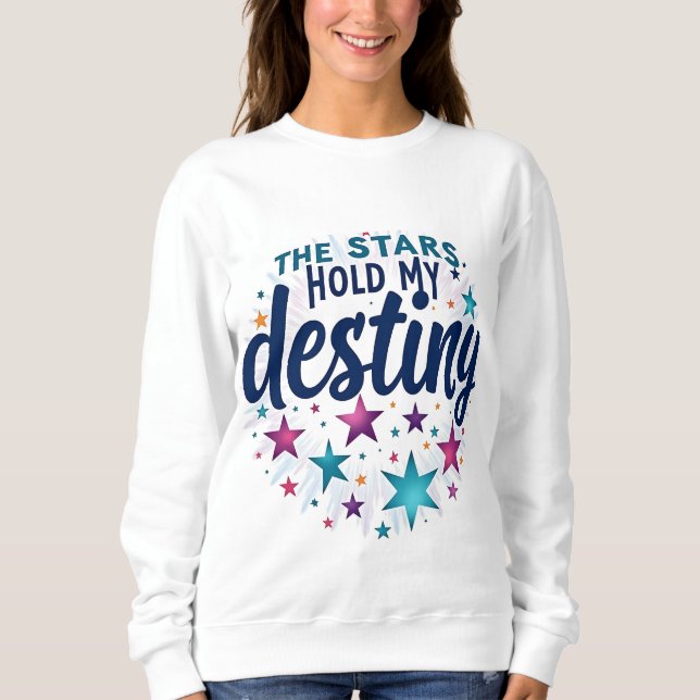 Sudadera Las estrellas sostienen mi destino (Anverso)