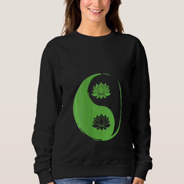Sudadera Las Flores Naturales Del Equilibrio Entre Yin Y Ya (Anverso)