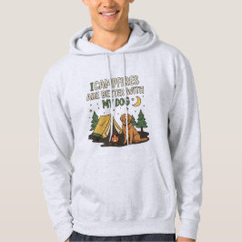 Sudadera Las fogatas son mejores con mi perro Divertido cam