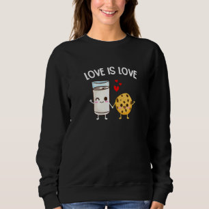 Sudadera Las Galletas De Chip De Chocolate Y El Amor A La L