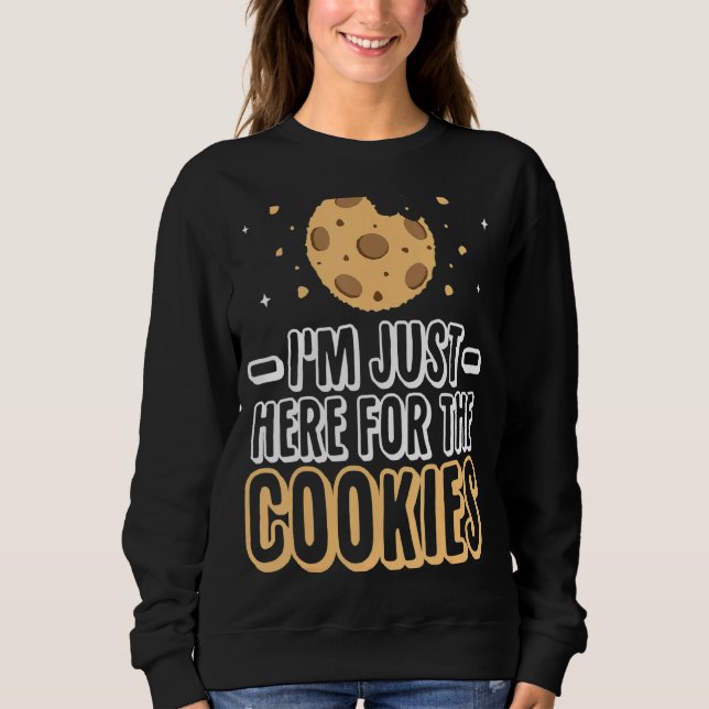 Sudadera Las galletas de las bolas de bolas son graciosas,  (Anverso)