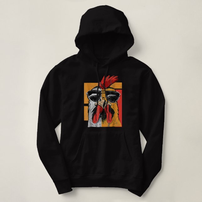 Sudadera Las gallinas son como las patatas fritas que no se (Diseño del anverso)