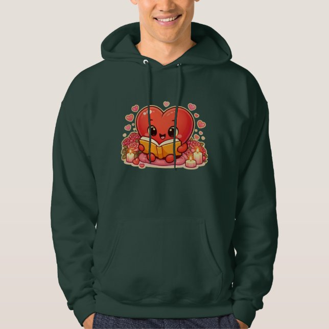 Sudadera Las historias de amor comienzan dentro del corazón (Anverso)