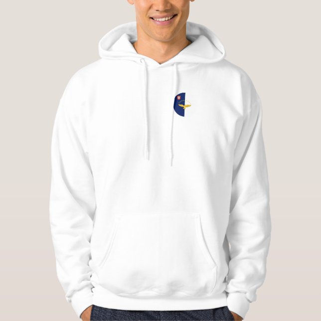 Sudadera Las islas Azores enarbolan camiseta (Anverso)