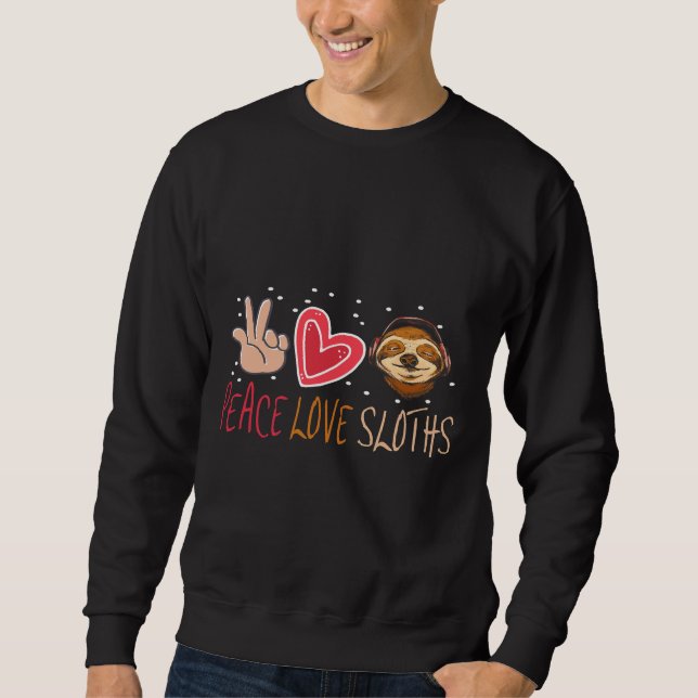 Sudadera Las Lemas De Amor Por La Paz Son Divertidas Para L (Anverso)
