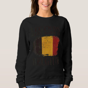Sudadera Las leyendas de la bandera belga vintage nacieron 