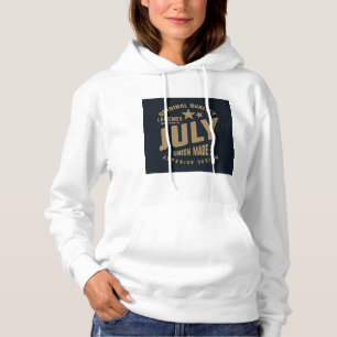 Sudadera Las leyendas nacen en julio Calidad Original