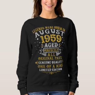 Sudadera Las Leyendas Nacieron En Agosto De 1959 63 Años