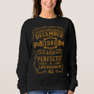 Sudadera Las Leyendas Nacieron En Diciembre De 1980 42 Años
