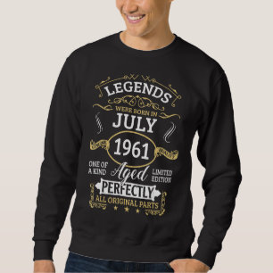 Sudadera Las Leyendas Nacieron En Julio De 1961 61º Cumplea