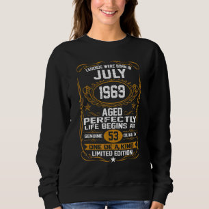 Sudadera Las Leyendas Nacieron En Julio De 1969 53er Cumple