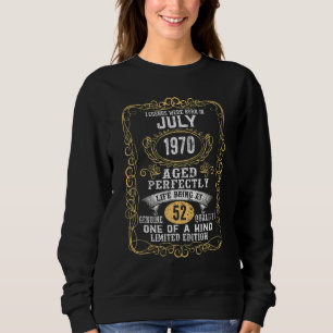 Sudadera Las Leyendas Nacieron En Julio De 1970 52º Cumplea