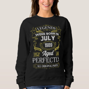 Sudadera Las Leyendas Nacieron En Julio De 1989 33er Cumple