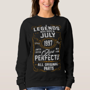 Sudadera Las Leyendas Nacieron En Julio De 1997. 25 Años Pa