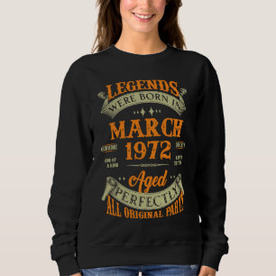 Sudadera Las leyendas nacieron en marzo de 1972