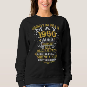 Sudadera Las Leyendas Nacieron En Mayo De 1960 62 Años