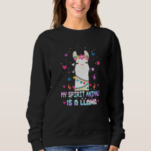 Sudadera Las llamas son mis animales espirituales Alpaca Ll