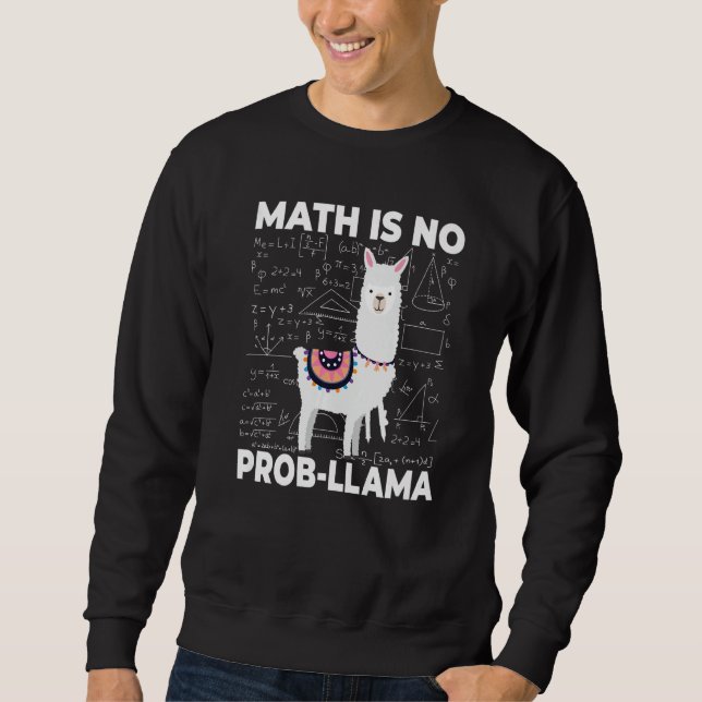 Sudadera Las matemáticas no son un problema profesor de mat (Anverso)