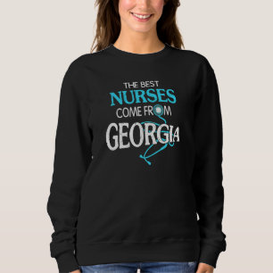 Sudadera Las mejores enfermeras vienen de Georgia