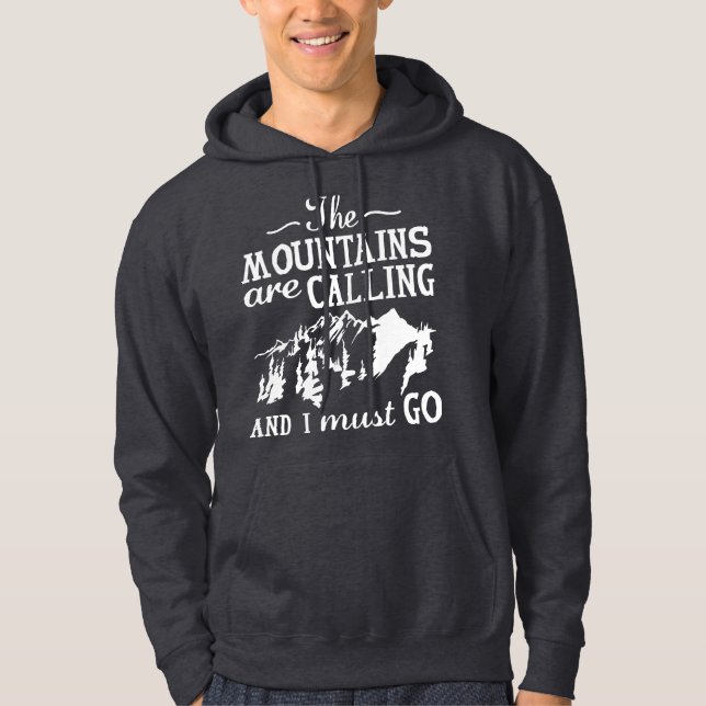 Sudadera Las montañas están llamando (Anverso)